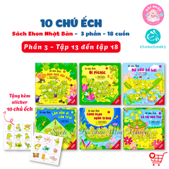 Bộ Sách Ehon Cho Bé Từ 3 Đến 6 Tuổi - Mười Chú Ếch (Combo 06 Tập) - Bìa Mềm - Ehomebooks