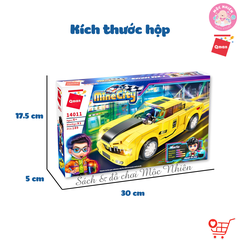 Đồ chơi lắp ráp Qman 14011 - Xe đua nguy hiểm Ver-7 - Dành cho bé trai từ 6 tuổi