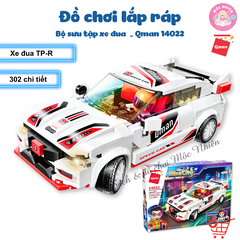 Đồ chơi lắp ráp Qman 14022 - Xe đua TP-R (302 chi tiết) - Dành cho bé trai từ 6 tuổi