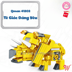 Đồ chơi lắp ráp Qman 41201 - Tê giác đáng yêu (124 chi tiết)