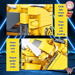 Đồ chơi lắp ráp Qman 41201 - Tê giác đáng yêu (124 chi tiết)
