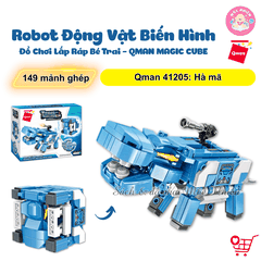 Đồ chơi lắp ráp Qman 41205 - Hà mã (149 chi tiết)