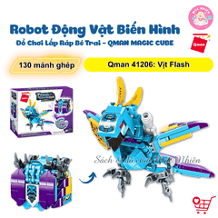 Đồ chơi lắp ráp Qman 41206 - Vịt flash (130 chi tiết)