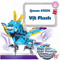 Đồ chơi lắp ráp Qman 41206 - Vịt flash (130 chi tiết)
