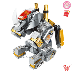 Đồ chơi lắp ráp Qman 41219 - Tê giác thông minh