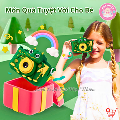 Máy chụp hình Camera - Máy ảnh kỹ thuật số cho bé có tích hợp chơi game (Tặng kèm thẻ nhớ 32GB)