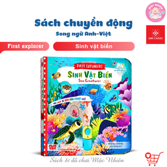 Sách chuyển động First Explorers - Sinh vật biển - Đinh Tị Books