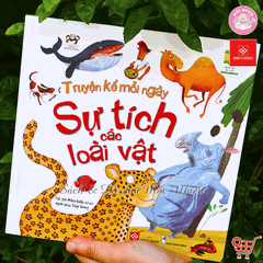 Sách thiếu nhi - Truyện kể mỗi ngày cho trẻ 3 - 9 tuổi (Sự tích các loài vật và Ngụ ngôn Aesop) - Đinh Tị Books