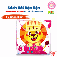 Sách vải tương tác lật mở cho bé nhận biết màu sắc, học chữ, tập đếm, 4 mùa (lẻ cuốn) size cơ bản 15x15 - Pipovietnam