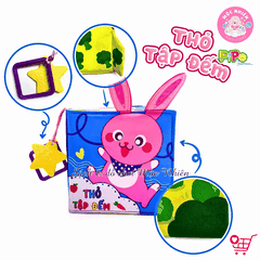 Sách vải tương tác lật mở cho bé nhận biết màu sắc, học chữ, tập đếm, 4 mùa (lẻ cuốn) size cơ bản 15x15 - Pipovietnam