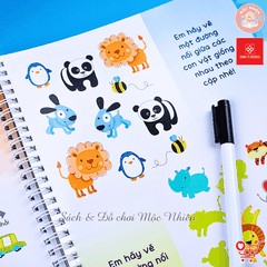 Combo 04 cuốn Sách viết xóa thông minh (Cho bé từ 4-7 tuổi) - Đinh Tị Books