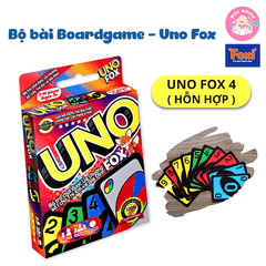 Bộ bài Boardgame - Uno Fox hiệu Foxi - UNO cao cấp-trò chơi thẻ bài siêu hay cuốn hút-gắn kết bạn bè gia đình