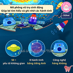 Đồ Chơi Xếp Hình Puzzle MIDEER Dạng Hộp Tròn - 04 Chủ Đề Khu Rừng, Vũ Trụ, Động vật và Đại dương (150 Mảnh Ghép)