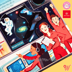 Combo 02 cuốn Sách xuyên thấu Vũ trụ, Sở thú - Tương tác cho bé từ 3 đến 6 tuổi - Đinh Tị Books