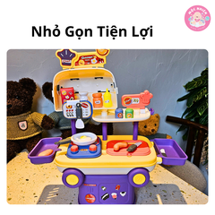 Bộ đồ chơi nhập vai Xe lưu động cho trẻ từ 3 tuổi - Chất liệu nhựa ABS cao cấp - Toys&Joys