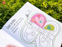 Sách - Cắt, gấp, tô màu - Hơn 20 hình dán và sticker rèn luyện kỹ năng cho trẻ 3 - 9 tuổi