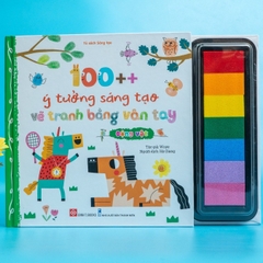 Sách - 100++ ý tưởng sáng tạo vẽ tranh bằng vân tay - Thực vật và Động vật - Đinh Tị Books
