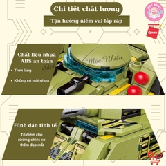 Đồ chơi lắp ráp xếp hình Qman 41108 - Biệt đội quân sự (783 mảnh ghép)