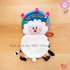 Sách vải lật mở đa tương tác, sột soạt, chút chít - Lalala Baby