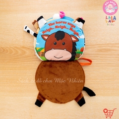 Sách vải lật mở đa tương tác, sột soạt, chút chít - Lalala Baby
