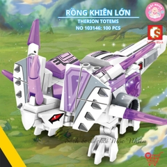 Đồ chơi lắp ráp xếp hình SEMBO BLOCK 103145 - Thánh thú mạnh thần long (589 mảnh ghép) - Dành cho bé trai từ 6 tuổi
