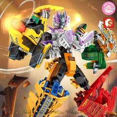 Đồ chơi lắp ráp xếp hình SEMBO BLOCK 103145 - Thánh thú mạnh thần long (589 mảnh ghép) - Dành cho bé trai từ 6 tuổi