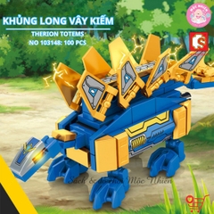 Đồ chơi lắp ráp xếp hình SEMBO BLOCK 103145 - Thánh thú mạnh thần long (589 mảnh ghép) - Dành cho bé trai từ 6 tuổi