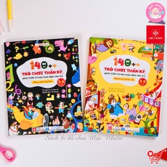 Combo 02 cuốn Sách - 140++ trò chơi thần kỳ, phát triển trí não toàn diện cho trẻ 3-9 tuổi - Đinh Tị Books