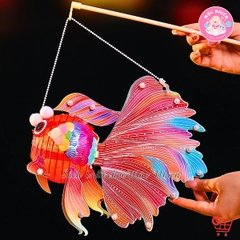 Lồng Đèn Trung Thu 2024 - Lồng Đèn Giấy Hình Cá Chép (Tự lắp)