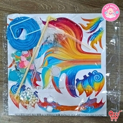 Lồng Đèn Trung Thu 2024 - Lồng Đèn Giấy Hình Cá Chép (Tự lắp)