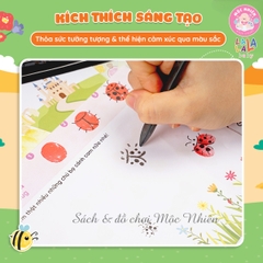 Bộ Tranh Tô Màu Vân Tay Cho Bé - Vân Tay Diệu Kỳ Finger Painting Kèm Màu Vân Tay - Lalala Baby