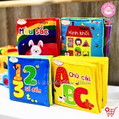 Sách Vải MVF Đa Tương Tác Kích Thích Thị Giác Cho Bé Sơ Sinh My Very First Book - Lalala Baby (Nhiều chủ đề)