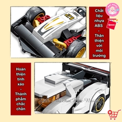 Đồ Chơi Xếp Hình, Lắp Ráp Qman 42102 - Xe Đua Vua Tốc Độ Biến Hình (428 chi tiết)