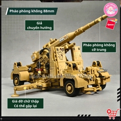 Đồ chơi xếp hình, lắp ráp Qman 21027 - Phòng không (829 mảnh ghép)