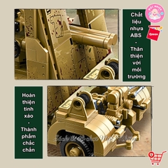 Đồ chơi xếp hình, lắp ráp Qman 21027 - Phòng không (829 mảnh ghép)