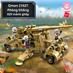 Đồ chơi xếp hình, lắp ráp Qman 21027 - Phòng không (829 mảnh ghép)