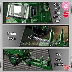 Đồ chơi lắp ráp, xếp hình Qman 21024 - Di Tản (442 mảnh ghép)