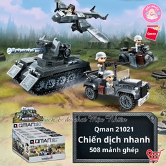 Đồ chơi lắp ráp, xếp hình Qman 21021 - Chiến dịch nhanh (508 chi tiết)