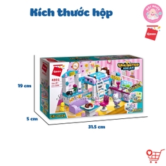 Đồ chơi lắp ráp Qman 4801 - Phòng của bé gái (194 mảnh ghép) - Dành cho bé từ 6 tuổi