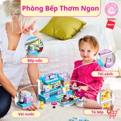 Đồ chơi lắp ráp Qman 4801 - Phòng của bé gái (194 mảnh ghép) - Dành cho bé từ 6 tuổi