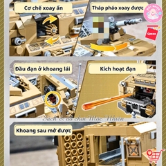 Đồ chơi lắp ráp Qman 22014 - Xe Quân Sự Hạng Nặng (603 Mảnh Ghép) - Dành Cho Bé Trai Trên 6 Tuổi