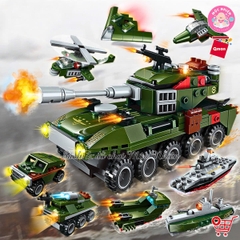 Đồ chơi lắp ráp xe tăng Qman 1803 (361 chi tiết) - Chiến xa lội nước - Dành cho bé từ 6 tuổi