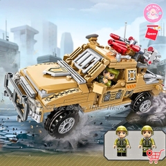 Đồ Chơi Lắp Ráp Qman 22012 - Xe Quân Sự Cơ Động Nhanh (281 Mảnh Ghép) Dành Cho Bé Trai Trên 6 Tuổi