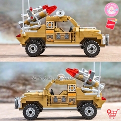 Đồ Chơi Lắp Ráp Qman 22012 - Xe Quân Sự Cơ Động Nhanh (281 Mảnh Ghép) Dành Cho Bé Trai Trên 6 Tuổi