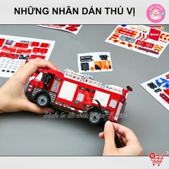 Đồ chơi lắp ráp xếp hình Qman 12022 - Cứu hoả trạm x ăng nhiên liệu (275 chi tiết) - Dành cho bé từ 6 tuổi