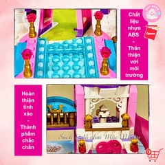 Đồ chơi lắp ráp lâu đài công chúa Qman 2615 - Ngôi nhà ngắm cảnh (405 mảnh ghép) - Dành cho bé gái từ 6 tuổi