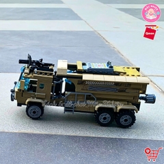 Đồ chơi lắp ráp Qman 1728 - Tên lửa đánh trận (409 mảnh ghép) - Dành cho bé trai từ 6 tuổi