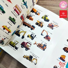 Sách Tương Tác Lật Mở Khám Phá Khổ lớn Lift-The-Flap - First 100 Trucks and things that go - 100 từ đầu tiên về các Phương tiện giao thông - Đinh Tị Books