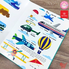 Sách Tương Tác Lật Mở Khám Phá Khổ lớn Lift-The-Flap - First 100 Trucks and things that go - 100 từ đầu tiên về các Phương tiện giao thông - Đinh Tị Books