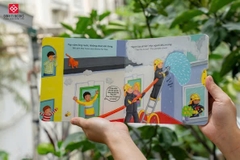 Sách tương tác - Sách chuyển động - Busy - Fire station - Trạm cứu hỏa - Đinh Tị Books